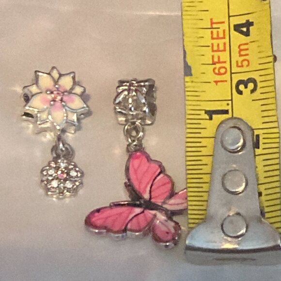 European Style "Flower & Butterfly" Charms - Picture 6 of 6